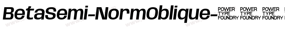 BetaSemi-NormOblique字体转换