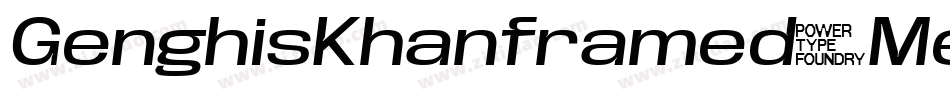 GenghisKhanframed-MedObliq字体转换