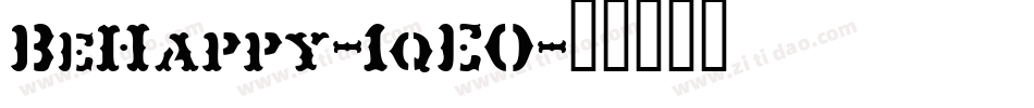 BeHappy-1qE0字体转换