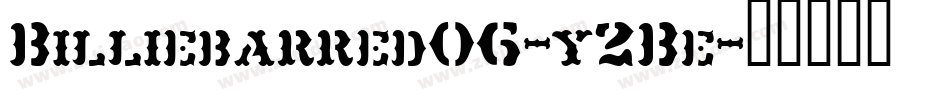 Billiebarred06-y2Be字体转换