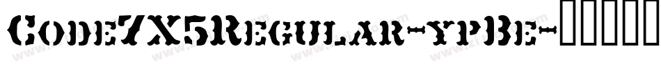 Code7X5Regular-ypBe字体转换
