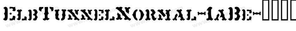 ElbTunnelNormal-1aBe字体转换