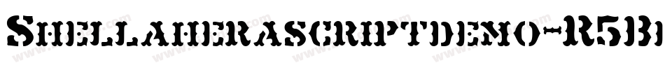 Shellaherascriptdemo-R5Be字体转换