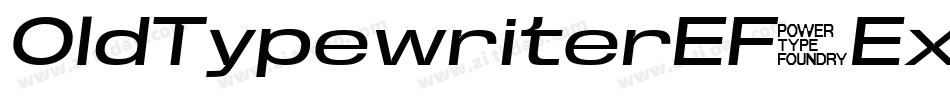 OldTypewriterEF-ExBoldObl字体转换