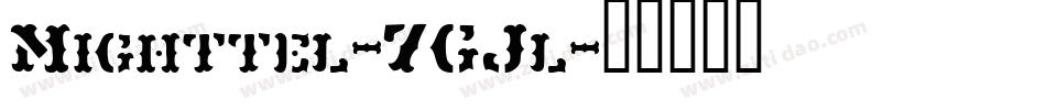 Mighttel-7GJl字体转换