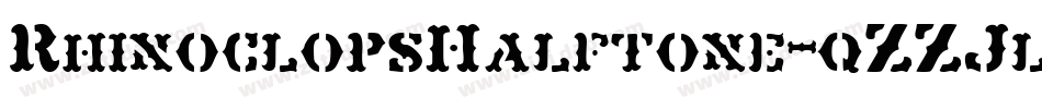 RhinoclopsHalftone-qZZJl字体转换