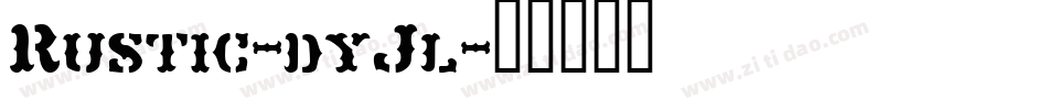 Rustic-dyJl字体转换