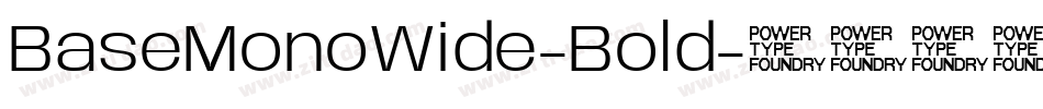 BaseMonoWide-Bold字体转换