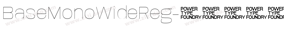 BaseMonoWideReg字体转换
