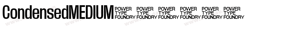CondensedMEDIUM字体转换