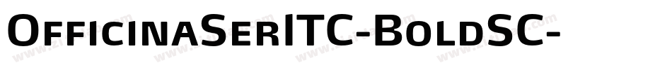 OfficinaSerITC-BoldSC字体转换