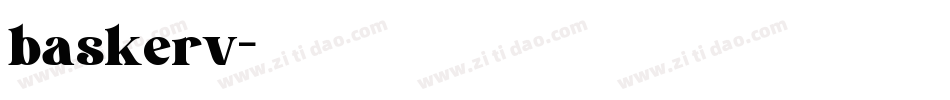 baskerv字体转换