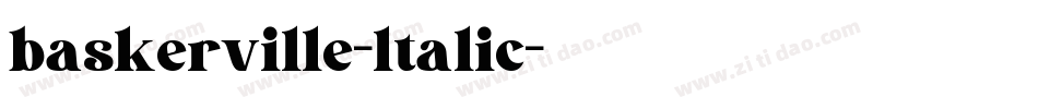 baskerville-ltalic字体转换 baskerville-ltalic字体转换