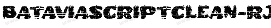 Bataviascriptclean-RjgW字体转换