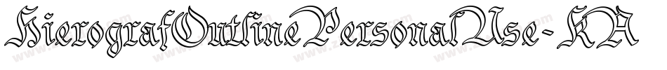 HierografOutlinePersonalUse-KAYW字体转换