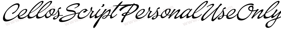 CellosScriptPersonalUseOnly-Kvgl字体转换