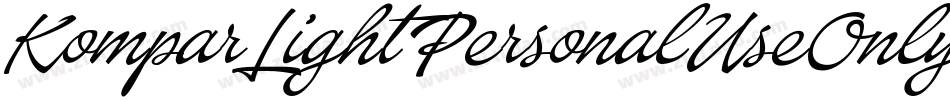 KomparLightPersonalUseOnly-11X4字体转换