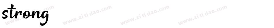 strong字体转换