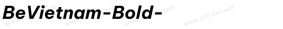 BeVietnam-Bold字体转换