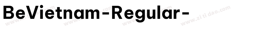 BeVietnam-Regular字体转换