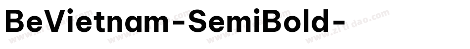 BeVietnam-SemiBold字体转换