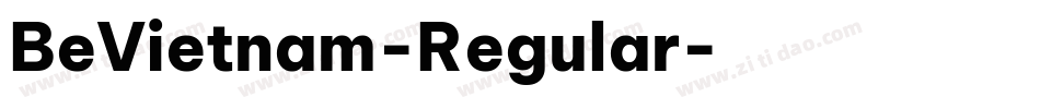 BeVietnam-Regular字体转换