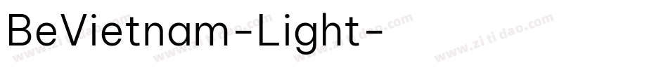 BeVietnam-Light字体转换
