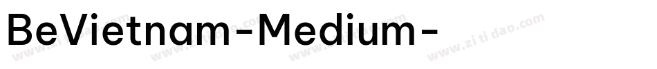 BeVietnam-Medium字体转换