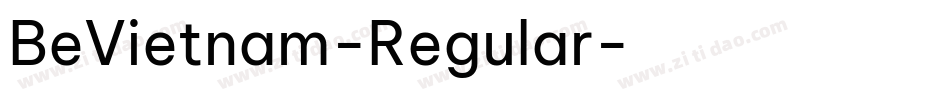 BeVietnam-Regular字体转换