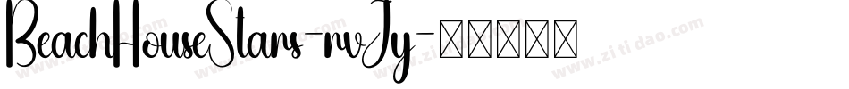 BeachHouseStars-rvJy字体转换