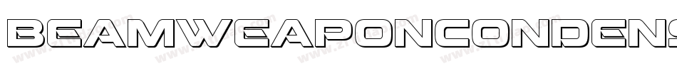 BeamWeaponCondensedItalic-3pxp字体转换