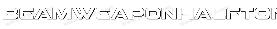 BeamWeaponHalftoneItalic-V3Dl字体转换