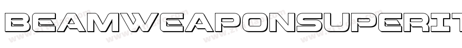 BeamWeaponSuperItalic-5Ara字体转换