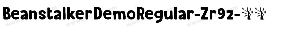 BeanstalkerDemoRegular-Zr9z字体转换