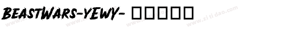 BeastWars-yEwY字体转换