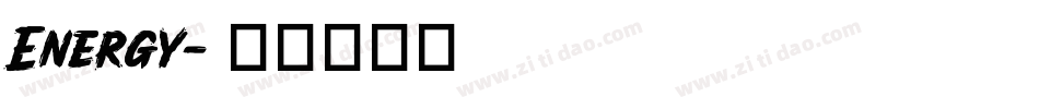 Energy字体转换
