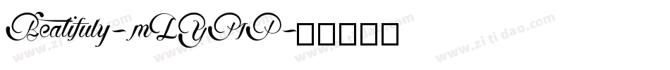 Beatifuly-mLYMP字体转换