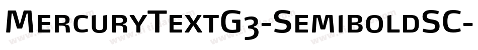 MercuryTextG3-SemiboldSC字体转换