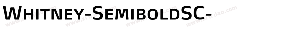 Whitney-SemiboldSC字体转换