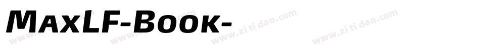 MaxLF-Book字体转换