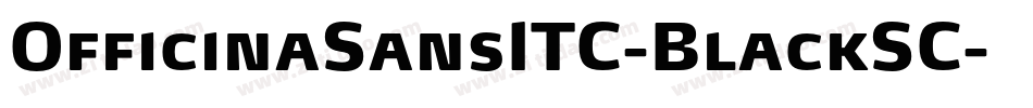 OfficinaSansITC-BlackSC字体转换