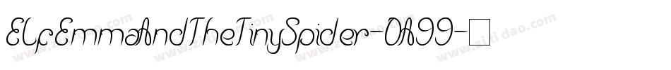 ElfEmmaAndTheTinySpider-DA99字体转换