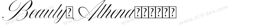 Beauty-Athena字体转换