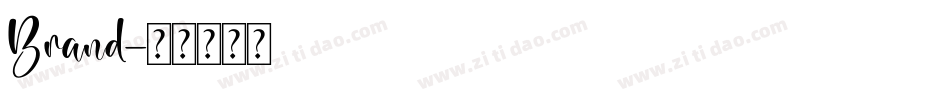 Brand字体转换