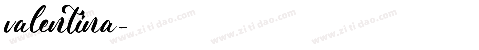 valentina字体转换
