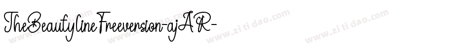 TheBeautylineFreeversion-ajAR字体转换