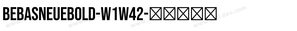 BebasNeueBold-w1w42字体转换