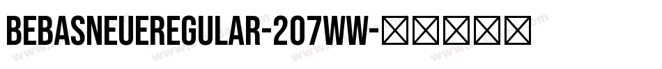 BebasNeueRegular-2O7wW字体转换