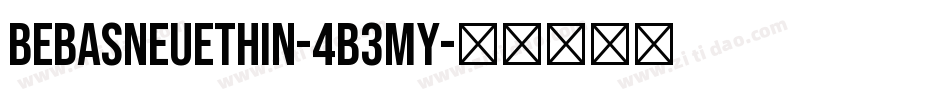 BebasNeueThin-4B3mY字体转换