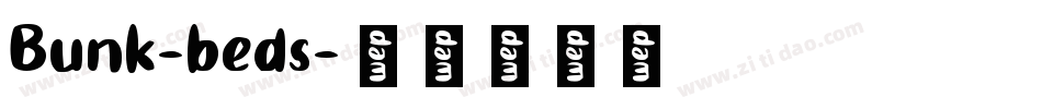 Bunk-beds字体转换